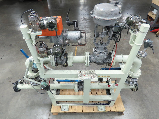 3" Flanged Pipe, Valve Control Station, Process Piping Bypass Valve