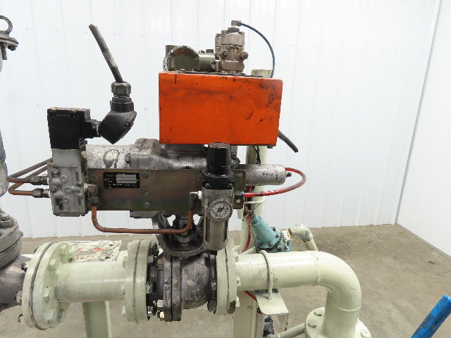 3" Flanged Pipe, Valve Control Station, Process Piping Bypass Valve