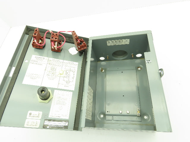 Square D Pushbutton Motor Control Station Enclosure Box 11x8x6"