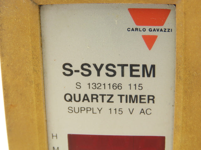 Carlo Gavazzi S-1321166-115 Programmable Quartz Timer 3-Digit LED 11-Pin 115V