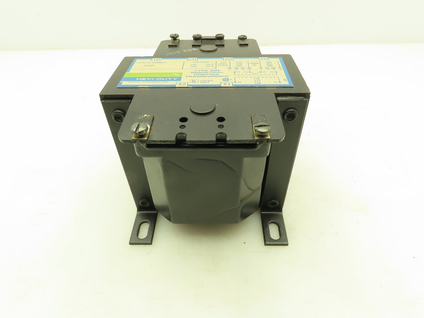 Hevi-Duty E55ON Control Transformer 550VA 120V Output 220-480 Input