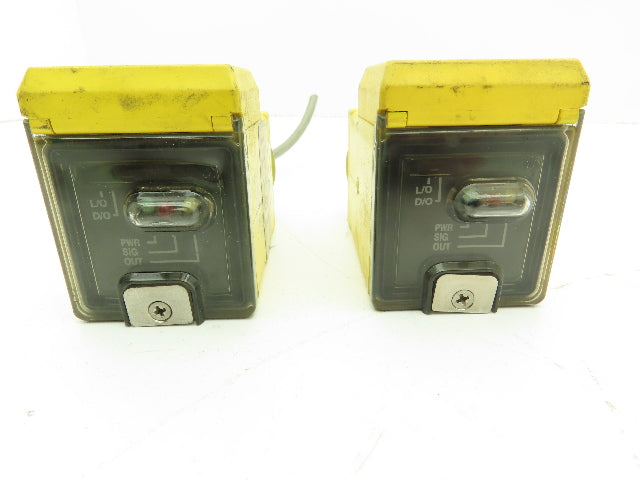 Banner Q45BB6LP Photoelectric Sensor Polarized Retro 6M 10-30VDC Lot of 2