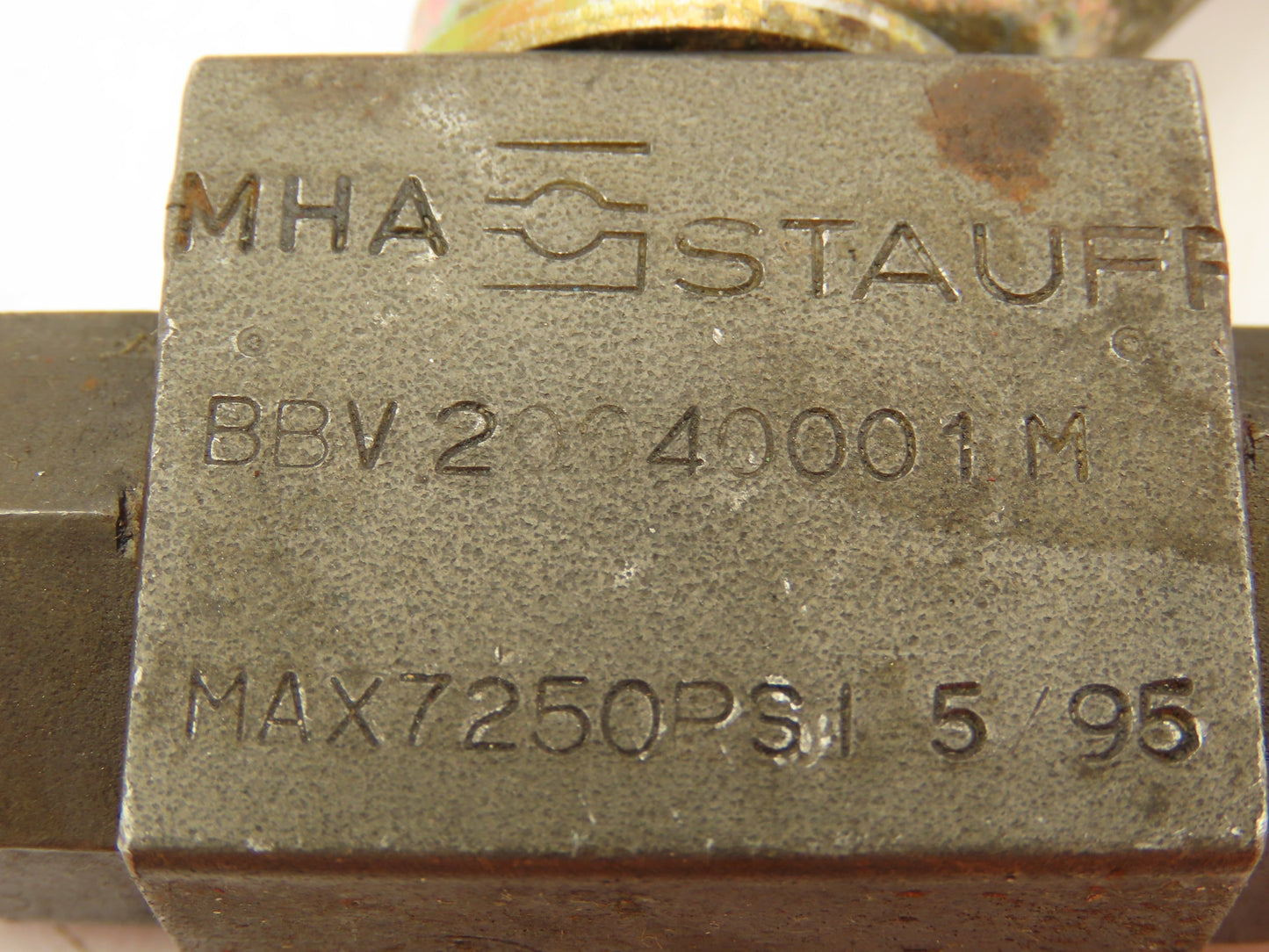 MHA Stauf Ball Valve Flow Control 7250 PSI Hydraulic 1/4" NPT Lot of 4