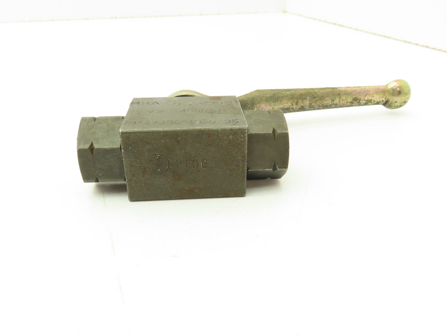 MHA Stauf Ball Valve Flow Control 7250 PSI Hydraulic 1/4" NPT Lot of 4