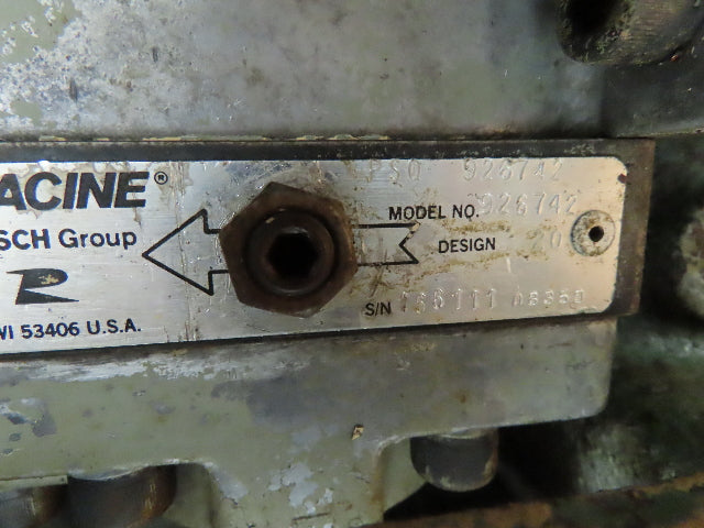 Racine Bosch Drill Unit 3 Ph 230/460V 3 HP 500RPM Horizonal Boring Mill