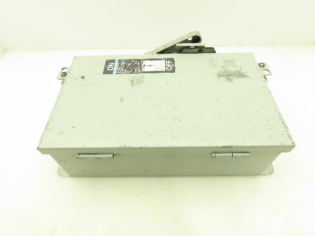 Siemens F321H I-T-E Safety Switch Disconnect Enclosure 30A 240VAC 3 Pole Fusible