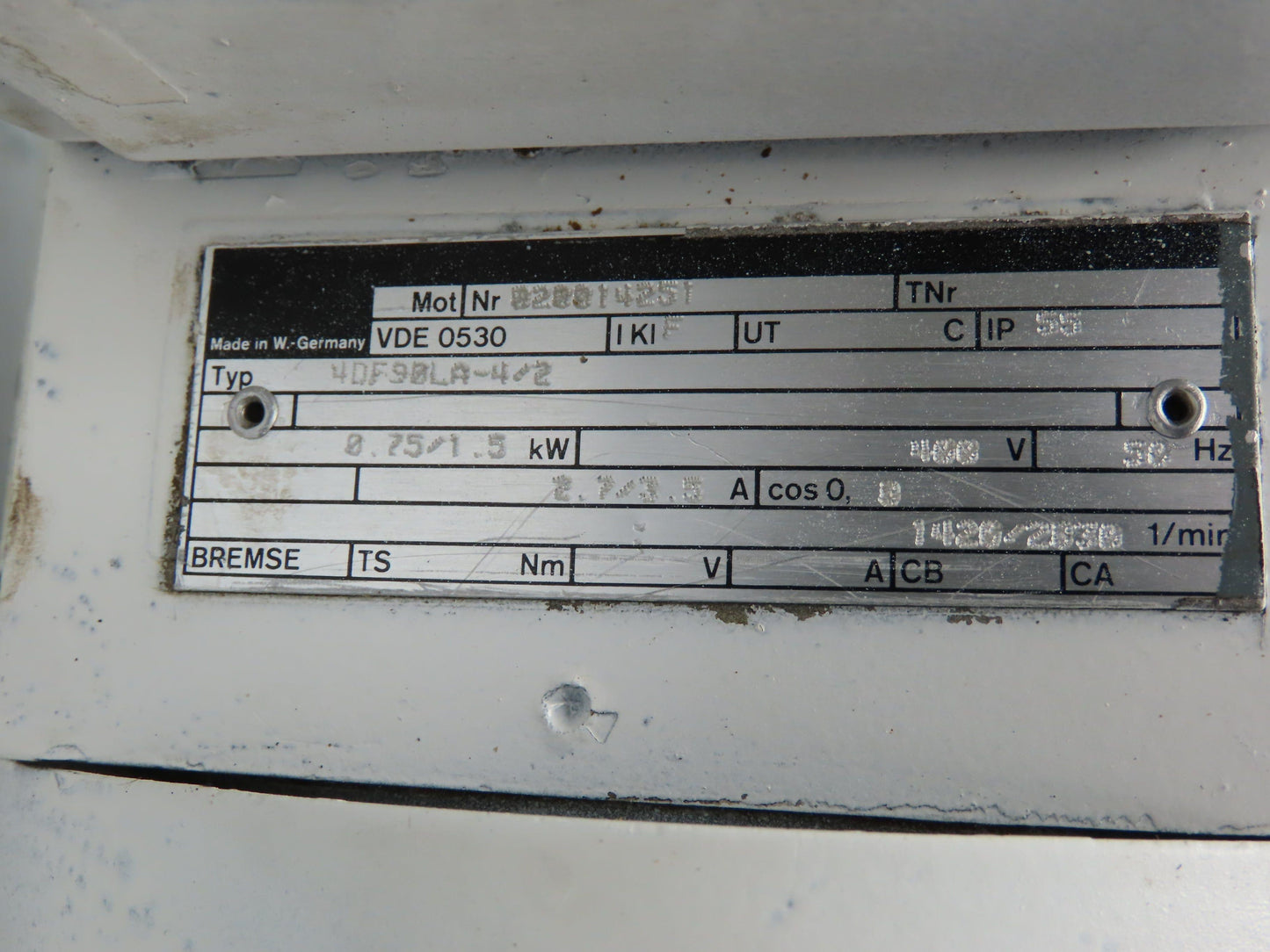 Stroter B3 Type G26 Variable Speed Gearmotor 18:1 Ratio 1-2HP 400/460V 3PH IP55