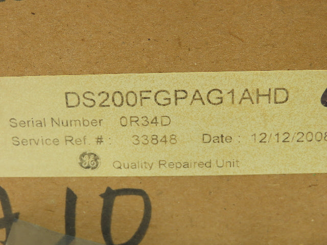 DS200FGPAG1A Gate Pulse Amplifier Board Mark V Turbine Control -Certified Reman.