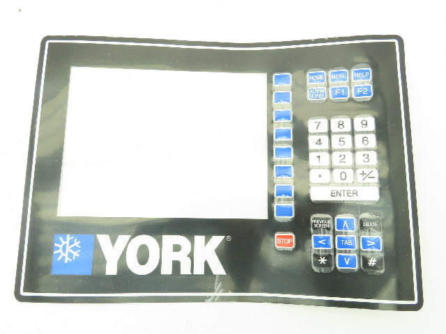York HVAC Control Board Panel Numerical Keypad Display Screen Cover Membrane