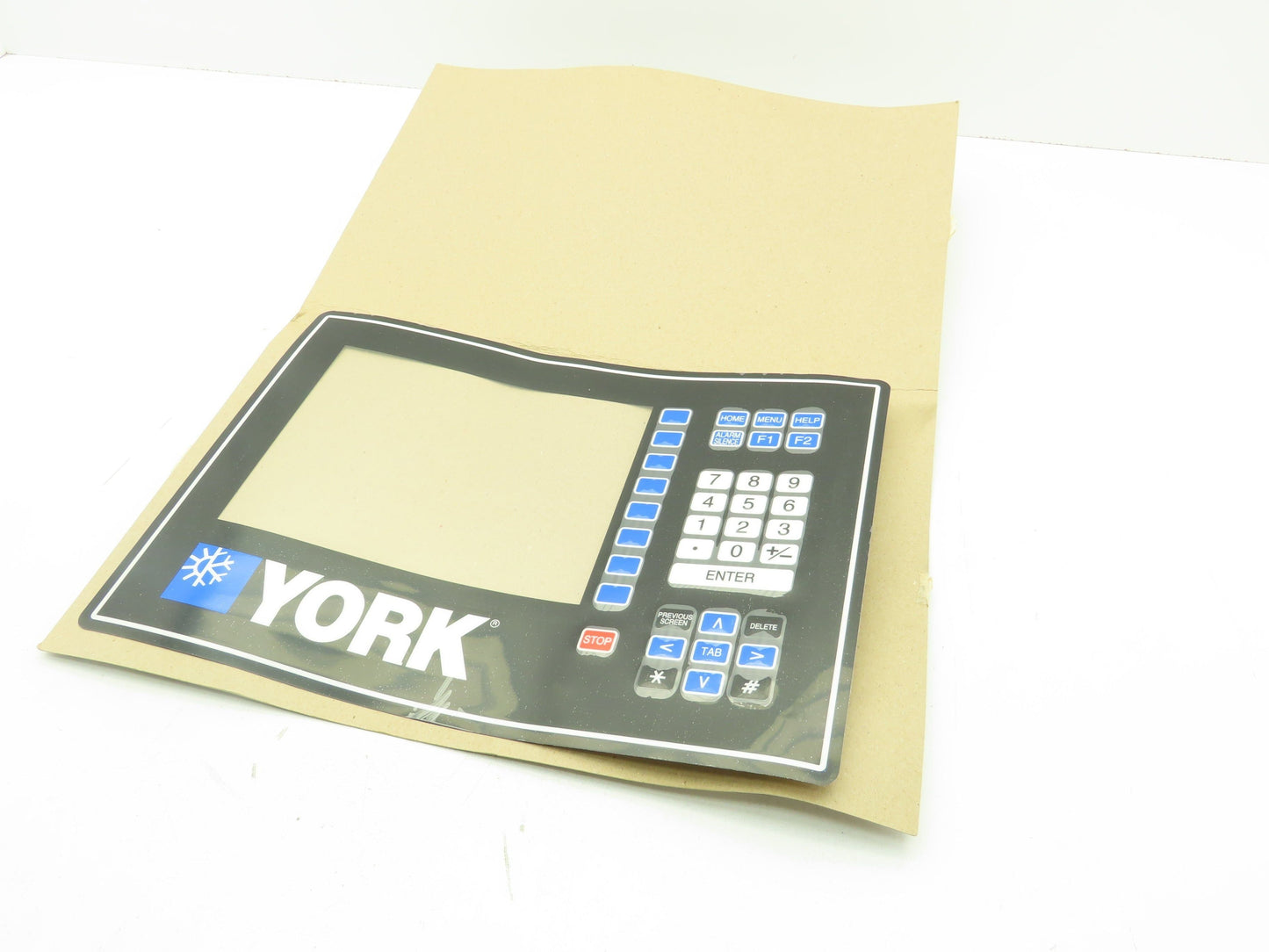 York HVAC Control Board Panel Numerical Keypad Display Screen Cover Membrane
