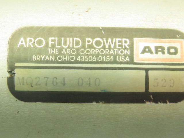 ARO Economair MQ2764-040 Pneumatic Air Cylinder 3" Bore 4" Stroke Pivot Bracket