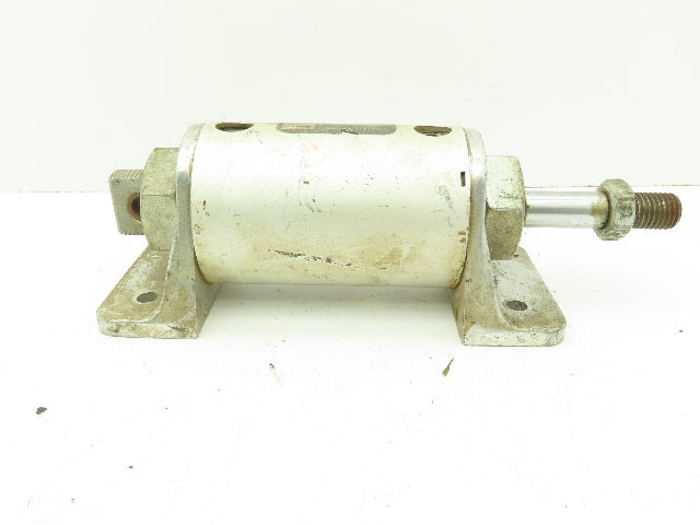 ARO Economair MQ2764-020 Pneumatic Air Cylinder 3" Bore 2" Stroke Foot Mount