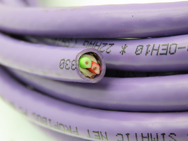 Siemens Simatic 6XV1 830-0EH10 Profibus 2-Conductor Bus Cable 22AWG Shielded 25'
