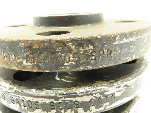 Boltex Class 300 Threaded Flange 1-1/2" NPT 4-Bolt Raised Face LOT OF 5