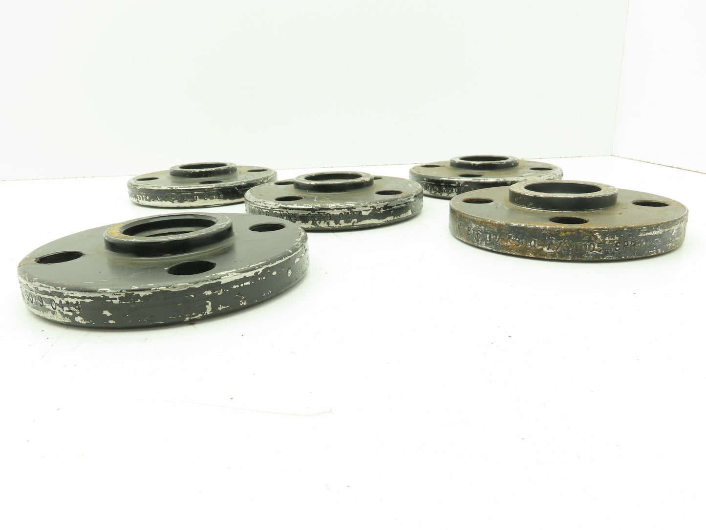 Boltex Class 300 Threaded Flange 1-1/2" NPT 4-Bolt Raised Face LOT OF 5