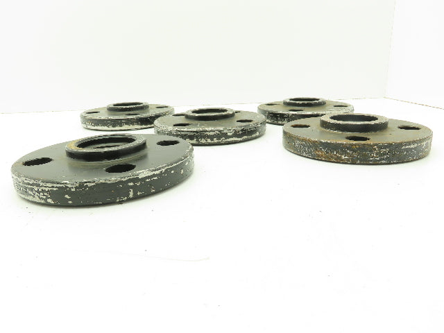 Boltex Class 300 Threaded Flange 1-1/2" NPT 4-Bolt Raised Face LOT OF 5