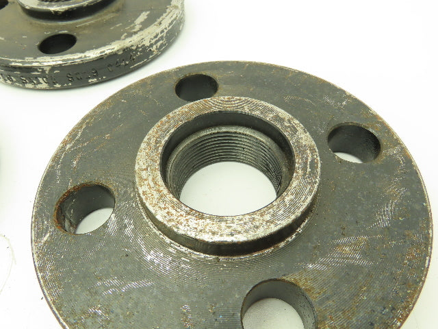 Boltex Class 300 Threaded Flange 1-1/2" NPT 4-Bolt Raised Face LOT OF 5