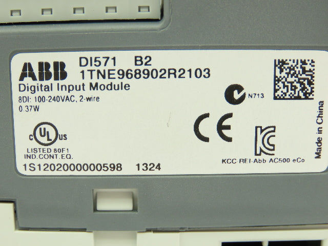 ABB DI571 B2 1TNE968902R2103 Digital Input Module 100-240VAC 8DI