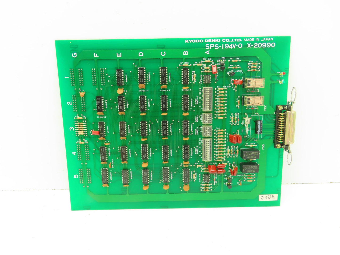 Kyodo Denki SPS-194V-0 X-20990 Control Panel CNC Circuit Board