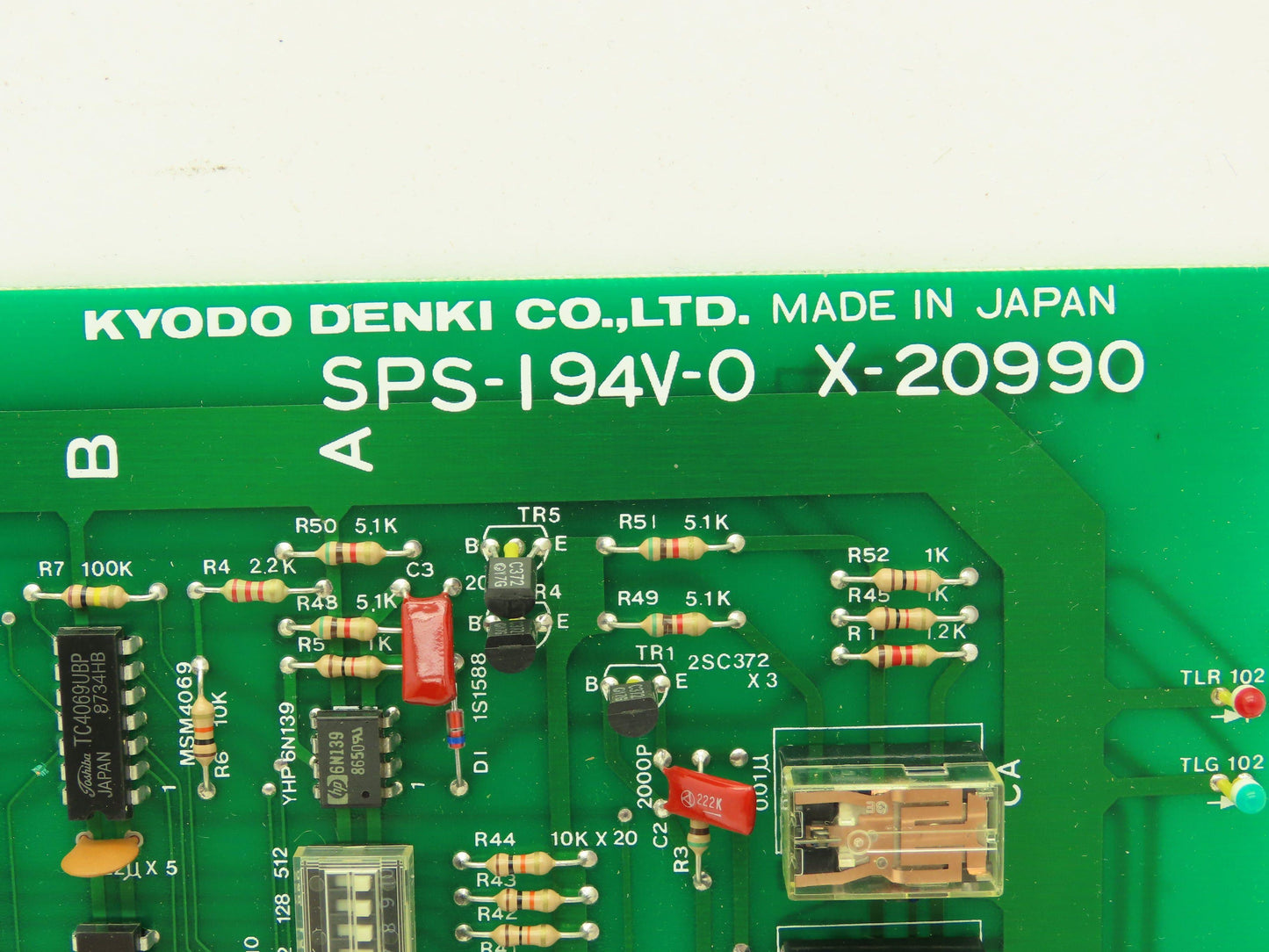 Kyodo Denki SPS-194V-0 X-20990 Control Panel CNC Circuit Board
