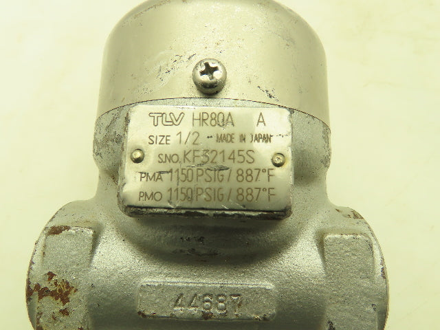 TLV HR80A PowerDyne Disc Steam Trap 1/2" Socket Weld 1150 PSI