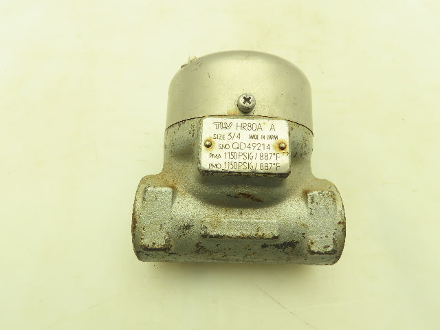 TLV HR80A PowerDyne Disc Steam Trap 3/4" Socket Weld 1150 PSI