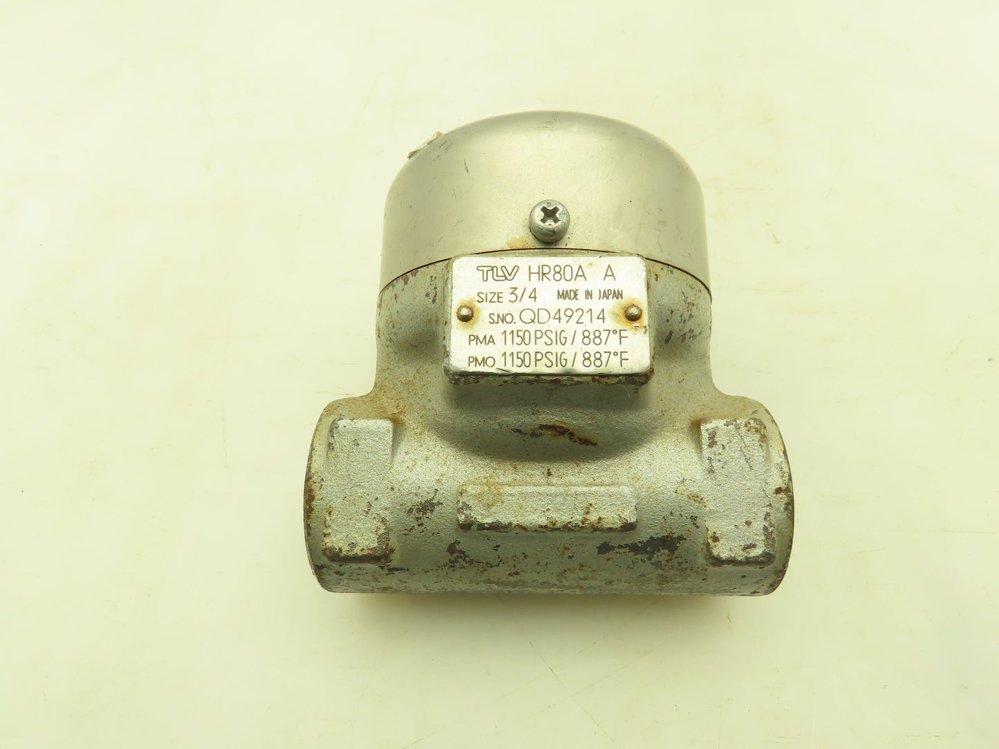 TLV HR80A PowerDyne Disc Steam Trap 3/4" Socket Weld 1150 PSI