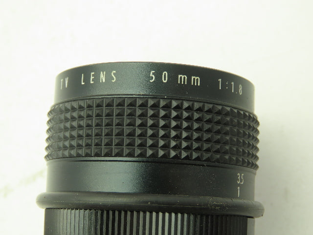 JAI CCD Video Camera Sensitive Monochrome Analog 12VDC 50MM Computar