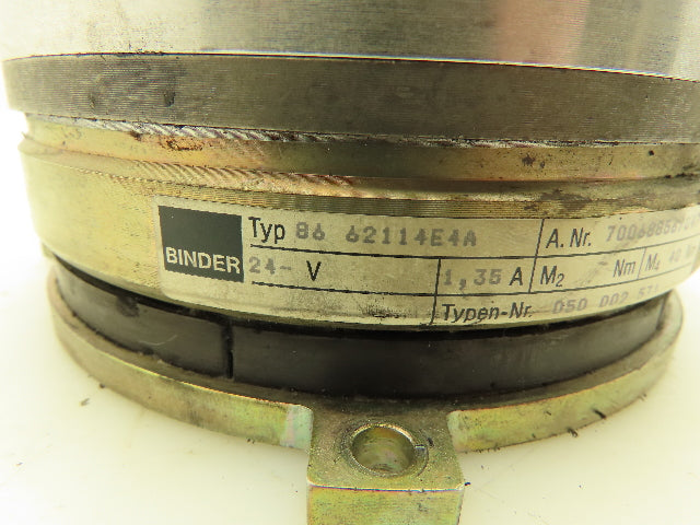 Binder 86 62114E4A Servo Motor DC Brake 24V 1.35A