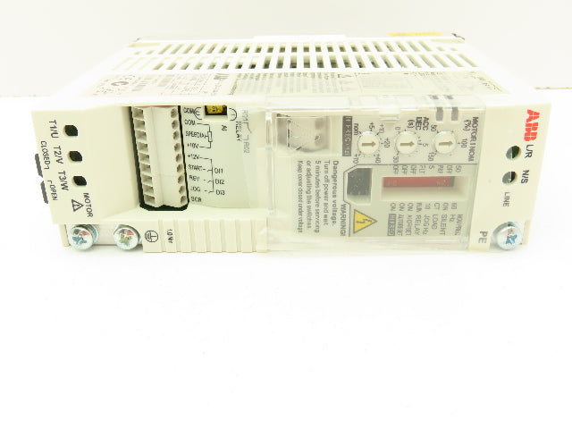 ABB ACS55-01N-01A4-2-U AC Drive 0.18KW/ 0.25HP 0-250Hz 240VAC 1PH to 3PH