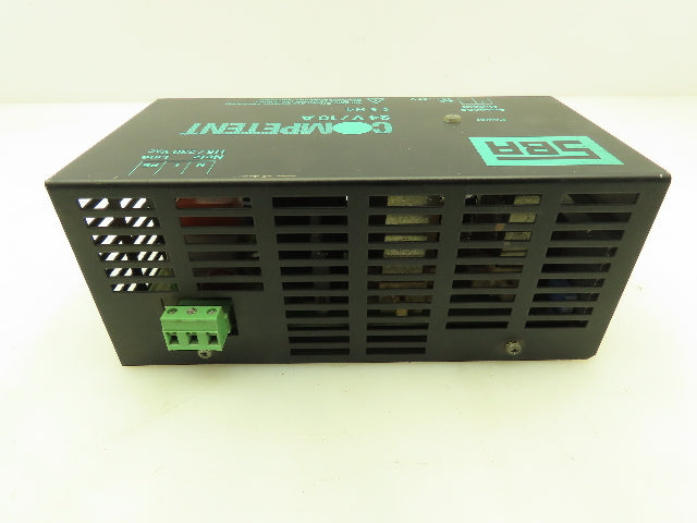 SBA Competent 149001-511015 Power Supply 24VDC 10A Output 115/230VAC Input