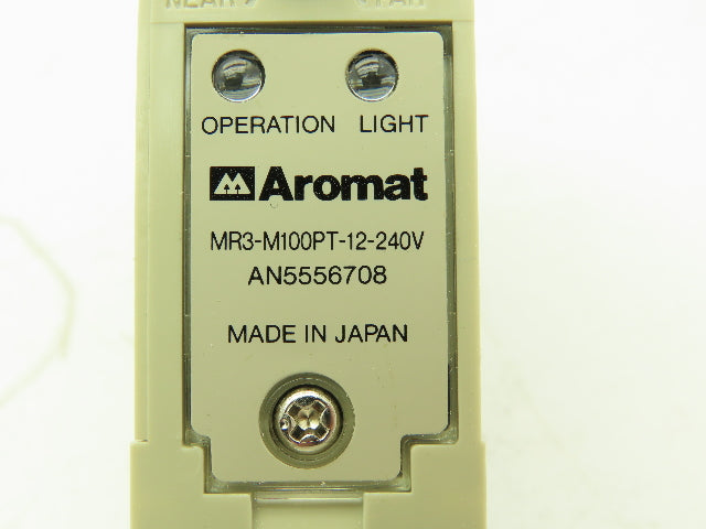 Aromat MR3-M100PT-12-240V Reflective Photoelectric Sensor Adj Range