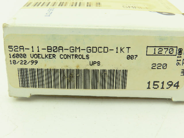 MAC 52A-11-B0A-GM-GDCD-1KT Pneumatic Solenoid Valve 20-120 PSI 24 VDC Coil