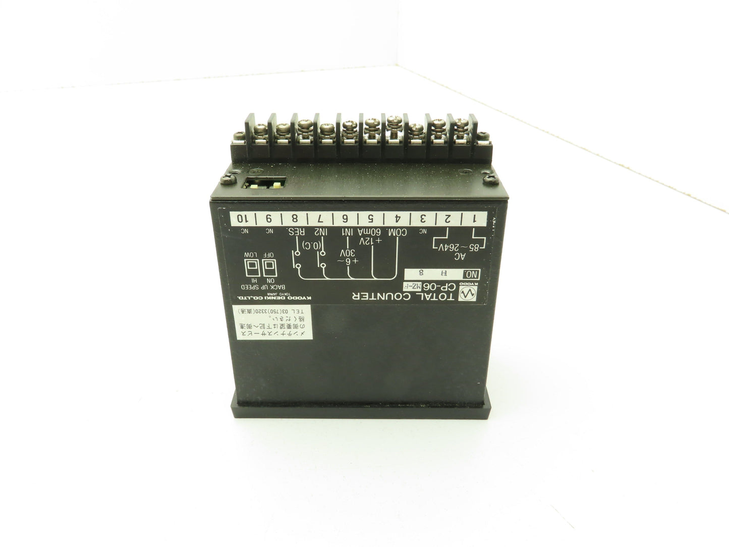 Kyodo Denki CP-06MZ-F Kyodo Total Counter 85-264VAC Input