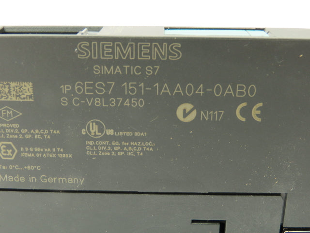 Siemens 6ES7 151-1AA04-0AB0 Interface Module