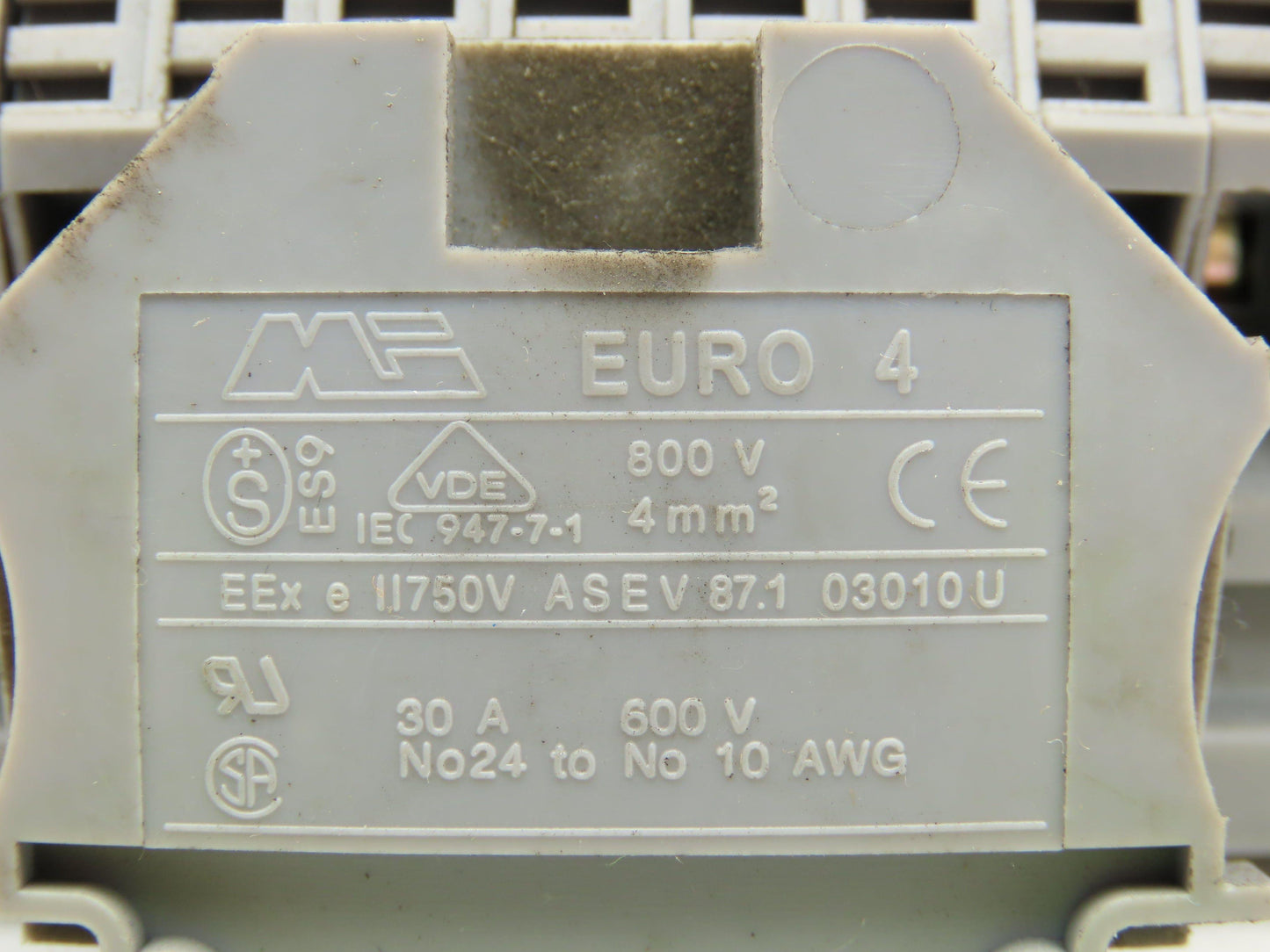 Morsettitalia Euro 4 Terminal Block Connector 800V 30 Amp Strip Lot 82