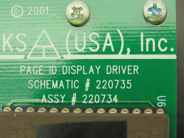 THS 220735 Page ID Display Driver ISE CU20026SCPB Screen 40 Digit