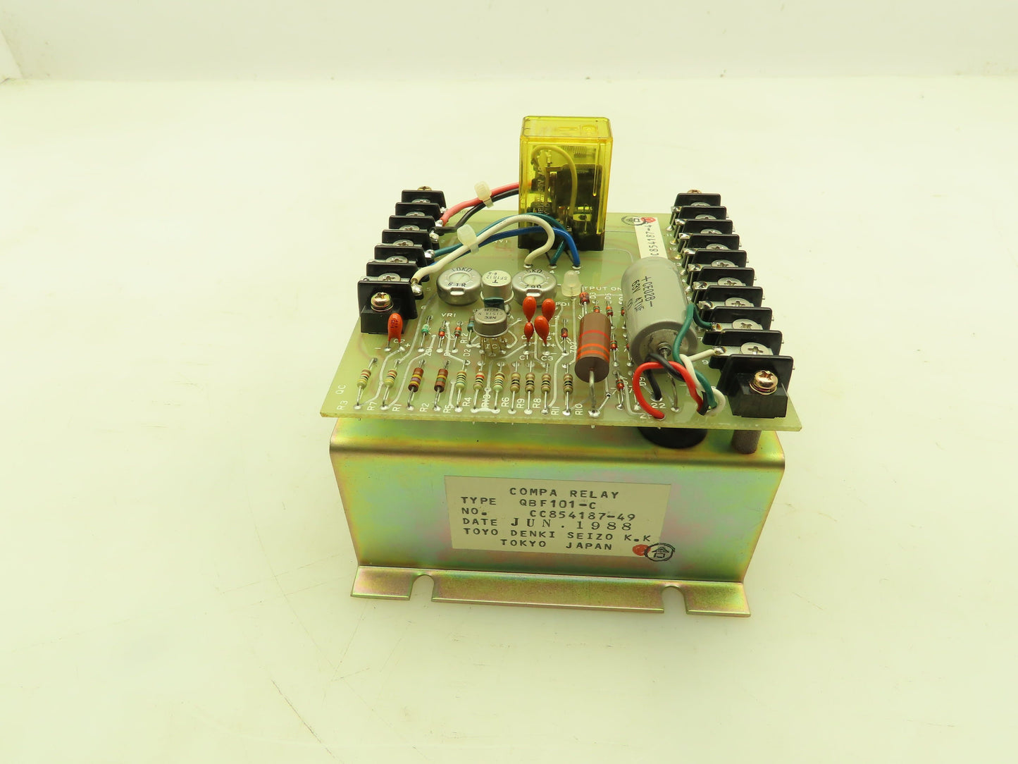 Toyo Denki CC854187-49 QBF101-C Compa Relay Power Supply Relay Control Panel