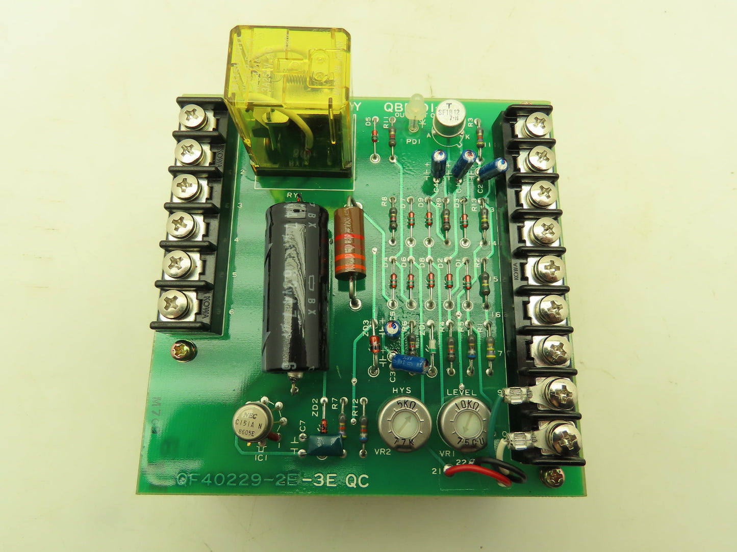 Toyo Denki QBF101-F QF40229-2E-3E Compa Relay Power Supply Relay Control Panel