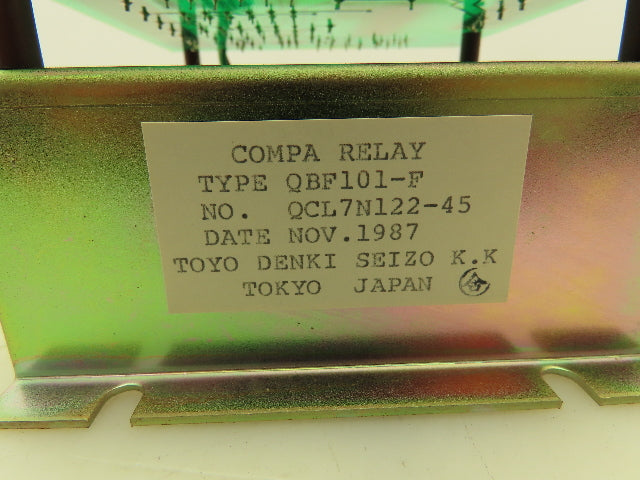 Toyo Denki QBF101-F QF40229-2E-3E Compa Relay Power Supply Relay Control Panel
