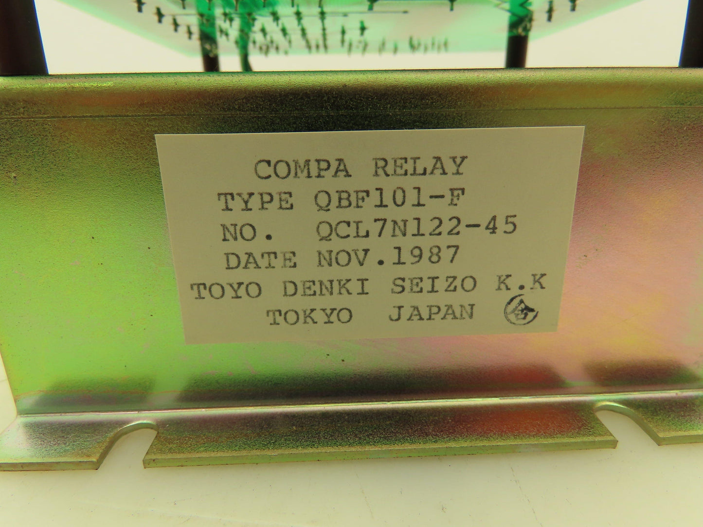 Toyo Denki QBF101-F QF40229-2E-3E Compa Relay Power Supply Relay Control Panel