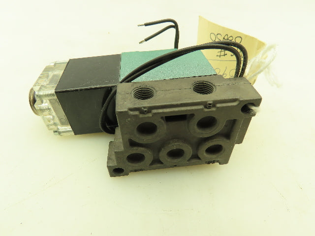 Numatics 11SAD400O013T Pneumatic Air Solenoid Valve Manifold 120V Coil 1/8" Port