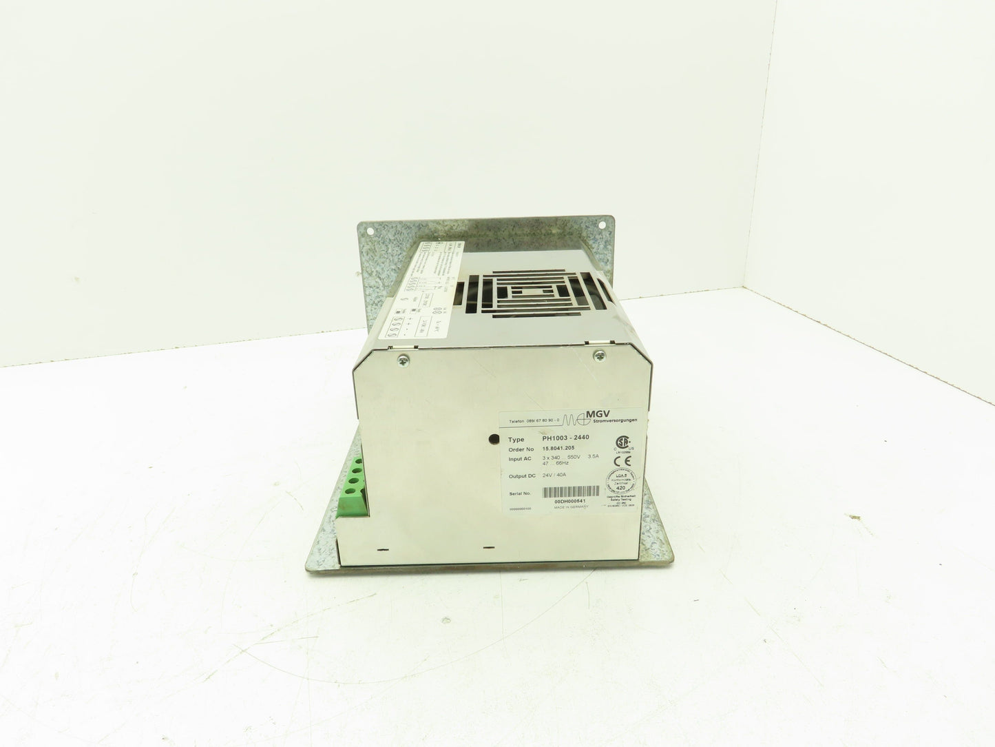 MGV PH1003-2440 Power Supply 24V 40A Out - 3PH 340-550V Input