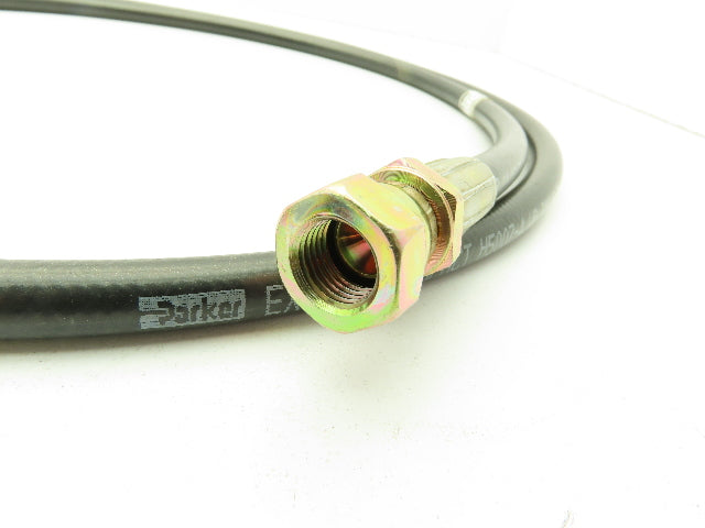 Parker H5007-4 Extreme Compact 1/4" x 90" Hydraulic Hose Female JIC Swivel Ends