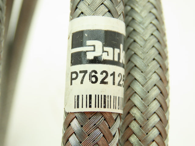 Parker P76212501 Braided Steel Flex Hose 1/4" x 8' Female JIC Swivel Ends