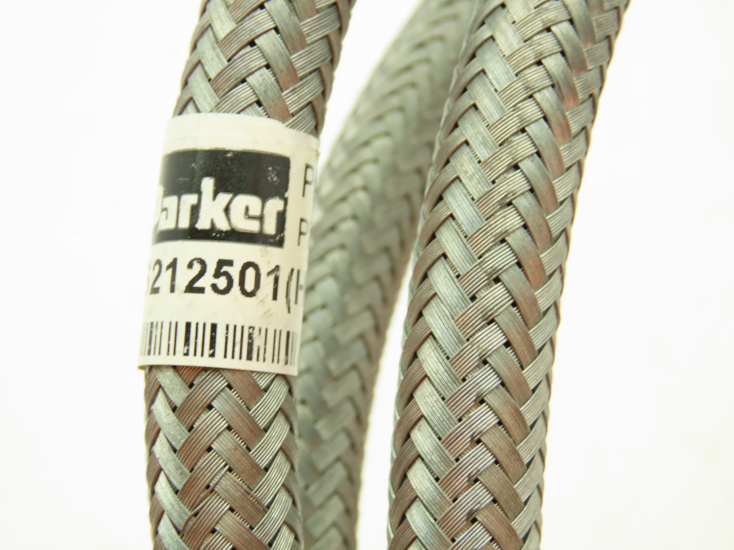 Parker P76212501 Braided Steel Flex Hose 1/4" x 8' Female JIC Swivel Ends