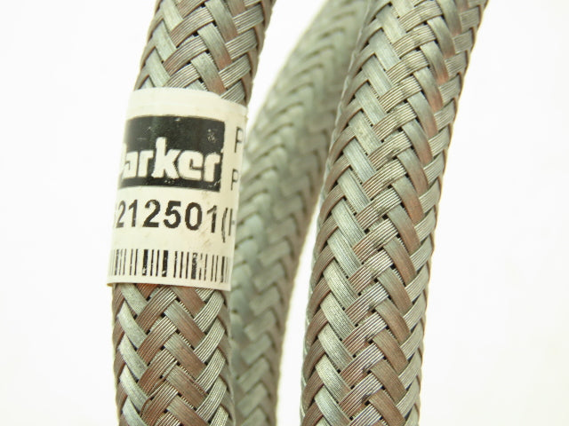 Parker P76212501 Braided Steel Flex Hose 1/4" x 8' Female JIC Swivel Ends