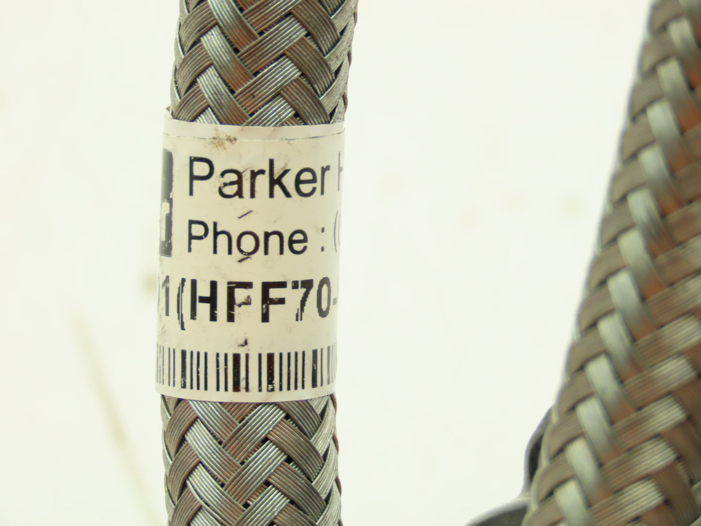 Parker P76212501 Braided Steel Flex Hose 1/4" x 8' Female JIC Swivel Ends