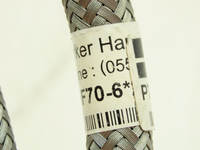 Parker P76212501 Braided Steel Flex Hose 1/4" x 8' Female JIC Swivel Ends
