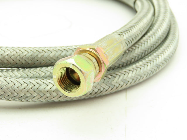 Parker P76212501 Braided Steel Flex Hose 1/4" x 8' Female JIC Swivel Ends
